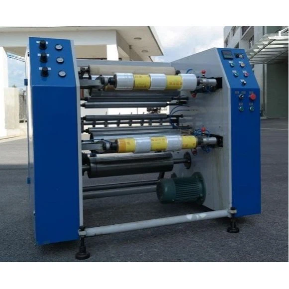 Semi-automatic Four Shafts Stretch Film Slitting Machine
